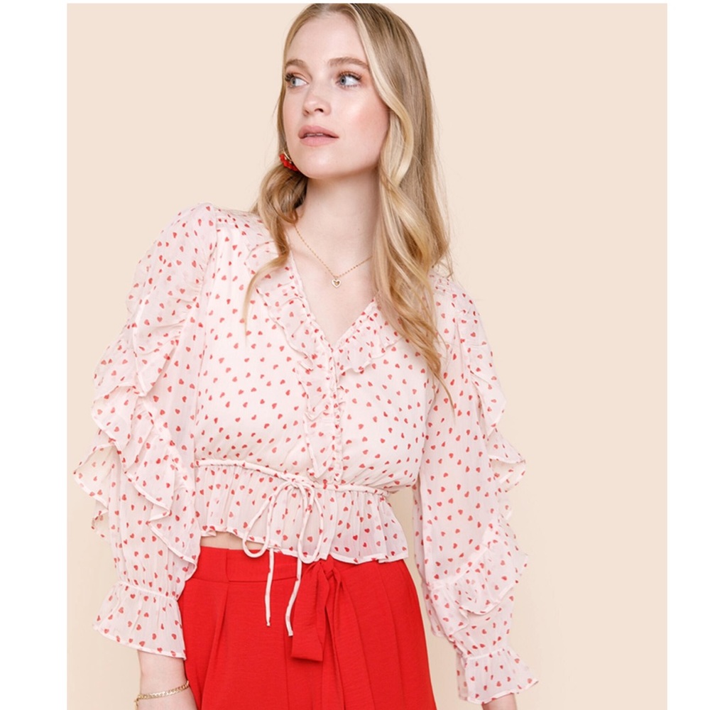 Francesca’s Heart Blouse